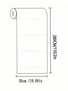 1/5卷，单卷尺寸280*50厘米，适用于防尘墙面，防水防潮，加厚白色自粘壁纸，适用于卧室翻新和家居装饰 - 280*50cm - 查看 3