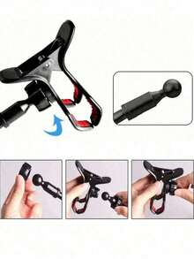 1 Peça Suporte de Celular Rotativo 360°, Base Espiral para Cabeceira ou Cama, Essencial Confortável, Mãos Livres, Perfeito para Assistir Vídeos Antes de Dormir - Suporte para celular - Visão 6