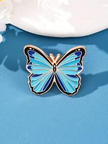 1 chiếc ghim cài áo hình bướm men xanh mộng mơ, thiết kế bướm xanh chuyển sắc tinh tế, phụ kiện cao cấp độc đáo, ghim cài áo kim loại nhẹ nhàng và thanh lịch. - Nhiều màu - Xem 5
