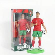 FIFA 2026 Figurine de la Coupe du Monde de Football, Décoration de bureau sur le thème du terrain de football, Cadeau de fête, Cadeau d'anniversaire, Maillot d'équipe, Poupée de football bébé de dessin animé, Léger, Durable, Résistant aux rayures, Convient pour le jour du match, la prise de photo, les déplacements, les voyages, la maison, le bureau, l'entrée, la collection de fans de sport, Cadeau pour les fans de football - Multicolore - Voir 2
