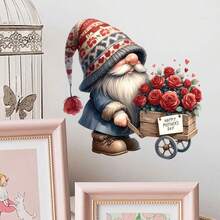 Hình dán tường có thể tháo rời hình chú lùn giao hoa với dòng chữ "Chúc mừng Ngày của Mẹ", thích hợp cho phòng khách, phòng ngủ, phòng học, văn phòng và các không gian khác. - Ngày của Mẹ - Xem 6