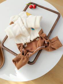 PETCIRCLE 1件宠物衣服，小型犬套装，长颈鹿背带裤（小型犬适用） - 彩色 - 查看 9