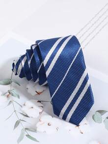 1 chiếc cà vạt nam thời trang tối giản kẻ sọc, phù hợp để mặc hàng ngày, đi làm, dự tiệc và các buổi liên hoan. - Nhiều màu - Xem 5