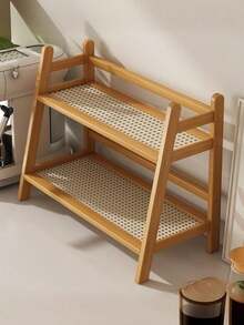 1pc Desktop Kitchen Organizer Rack, Spice Rack, Double-Layer Desk Organizer, Suitable For Office, Kitchen, Cup Holder, Christmas, Winter, Kitchen - Multicolor - View 11