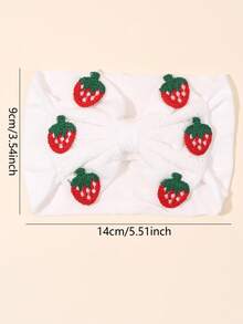 1/6 peças Faixa de cabelo bordada com frutas/flores para bebê menina, faixa de cabelo em tons pastel, macia e elástica, para bebês, crianças pequenas e recém-nascidas, presente de Natal, acessório de cabelo para bebê na primavera e no verão. - Multicolorido - Ver 8