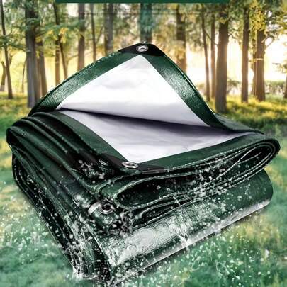 8 Mil Thick Heavy Duty Waterproof Tarp, UV Resistant And Tear Proof With Grommets And Reinforced Edges, Multipurpose For Outdoor Protection, Roofing, Camping, Patio, Pool, Boat, Car - Vibrant Blue Tarp | UV Resistant Tarp, Heavy Duty Double Sided Tarp, Blue High Visibility Waterproof Cover With Reinforced Grommets, Tear And UV Resistant, Suitable For Camping, Farm, Outdoor Patio, Furniture Protection - Multiple Sizes