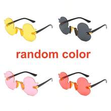 新款可爱卡通鸭子造型无框时尚眼镜，个性化眼镜，趣味派对眼镜 - 彩色 - 查看 10