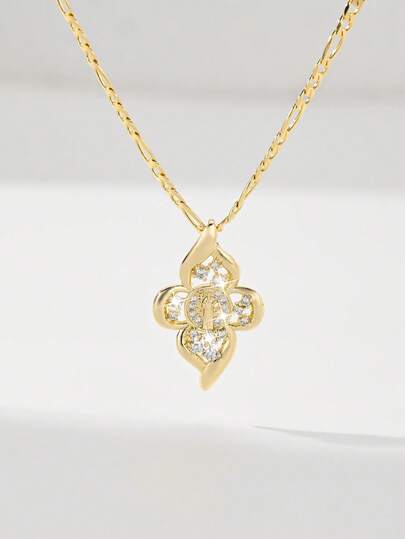  1pc Classic European & American Style Copper Inlaid Zirconia Small Vintage Gold St. Benedict Protective Light Limited Edition Pendant Necklace, Suitable For Christmas/Thanksgiving/Halloween/Mother's Day/Valentine's Day Gifts For Couples/Friends/Godparents, Catholic First Communion, Gifts, Daily & Holiday Wear, Prayer