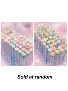 1/3/5/7/8pcs Cartoon Rabbit, Dog, Smiling Face, Duck, Elephant Rabbit Eyelash Brush, Eyebrow Brush, Portable Tube, Eyelash Comb, Eyebrow Grooming Tool, Eyelash Extension Tool - Multicolor - View 9