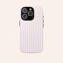 Pink & White Striped Phone Case, Compatible With IPhone 17/16/15/14/13/12/11 Pro Max - 款式1(1件) - 查看 1