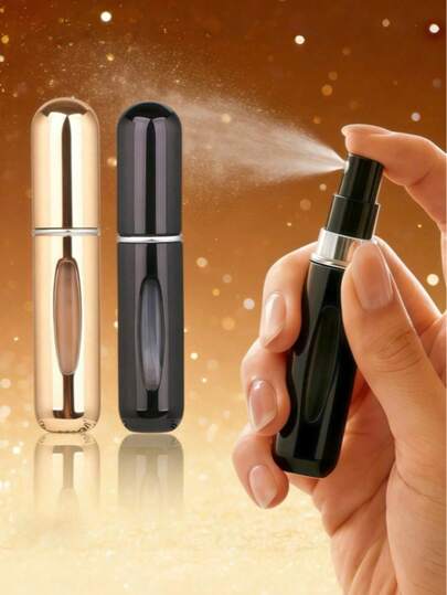5ml Refillable Portable Perfume Spray Bottle, Compact And Convenient For Carrying, Suitable For Outdoor Parties, Travel, Camping, Running, Cycling, Hiking And Other Activities. Can Be Used As A Refill For Portable Perfume Bottles And Travel Spray Bottles.