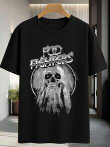 Men Plus Size T-Shirts - Black - View 2