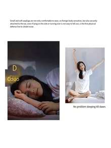 1 par de tapones de oído de silicona suave, tapones de oído reutilizables de 3 capas, adecuados para nadar, estudiar y conciertos, con función de reducción de ruido - Multicolor - Ver 8