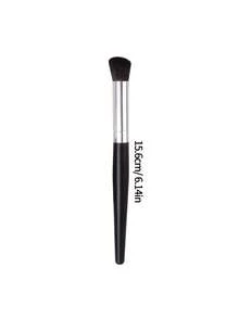 2Pcs Soft Slope Concealer Brush Set | Professional Synthetic Fiber Makeup Brushes | Black Handle | Face Makeup Tools For Beginners - Black - View 8