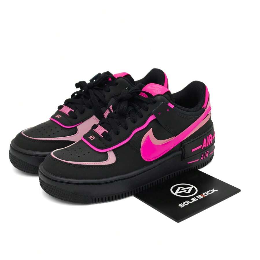 Nike AF1 Shadow Skateboard Shoes Women's Fashionable Comfortable Black Pink - CI0919-006 Zapatillas Para Mujer - màu đen - Xem 1