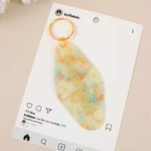 1个亚克力十二生肖闪粉复古汽车钥匙扣，最佳母亲节配饰，休闲汽车用品，背包挂件，学生哥特风Y2K万圣节配饰，教师节圣诞礼物，创意挂绳证件卡套 - 彩色 - 查看 16