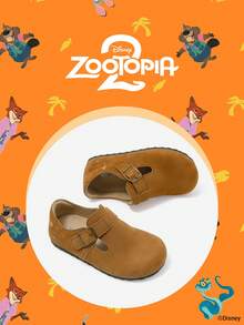 Disney 1 đôi giày bệt trẻ em phiên bản hợp tác Zootopia 2, thích hợp cho sinh hoạt hàng ngày, đi nghỉ mát, chơi thể thao và hoạt động ngoài trời, thoải mái, chống trơn trượt, thoáng khí. - Màu vàng - Xem 2