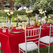 1 buc. Față de masă elegantă țesută, culoare solidă, 57,87 * 120,08 inch, stil rustic pentru cină, întâlnire pentru cupluri, ceremonie de absolvire, decor pentru catering, decor minimalist casual - Albastru regal - Vizualizare 8