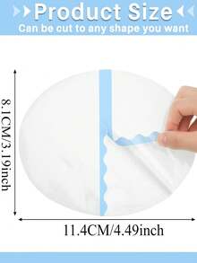 50 piezas de pegatinas para levantar los muslos, pegatinas transparentes e invisibles para el cuello para mujeres. Pegatinas ovaladas transparentes para levantar la piel de los muslos internos. Adecuado para la playa, la piscina y correr para evitar la fricción. - transparente - Ver 3