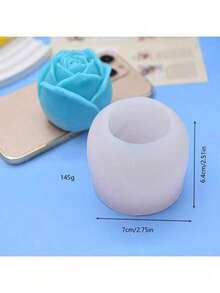 玫瑰花DIY手工石膏香薰石多功能硅胶模具，时尚设计 - 花朵 - 查看 6