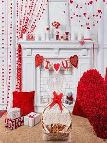 10/20pcs Large Glass Paper Gift Bags With 10pcs Ribbon Bows, Suitable For Baskets, Weddings, Party Favors, Anniversary, Bride, Birthday Gifts, Mother's Day Decor - Red - View 3