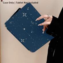 Starry Night Sky Pattern Acrylic Crystal Tablet Protective Case With Stand, Compatible With Samsung A9/A9+/S9/S9FE/A11/A11+/S11/S10 FE/S10 FE+/S10 Lite, A16 2025, Air 11/13, M3 2025, Mini 7 A17, Pro 2024, Air 11/13, M2 2024, Pro 11/13, M4 2024, Pro 12.9, 7/8/9 Gen, 10.2, 10 Gen, 10.9, Air 4/5/6/7/8, 10.9, Pro 11, 4/5/6 Gen, Mini 6, Se 11, Honor, Matepad Se 11, , - Multicolor - View 7
