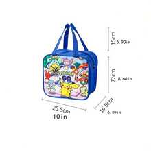 pokemon Túi đựng cơm trưa cách nhiệt, túi đựng cơm hộp hình hoạt hình dễ thương bằng giấy bạc dày, túi xách tay. - Nhiều màu - Xem 4