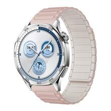 磁吸式表带，硅胶表带，18mm/20mm/22mm 智能手表表带，快拆腕带，可调节磁扣，男女通用，兼容 Galaxy Gear S2/S3/GT2/Fenix 5S Plus - 黑色 - 查看 23