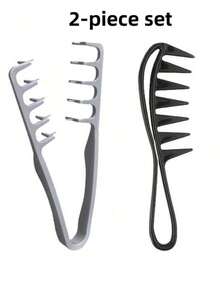 1/2/4/10Pcs Brand New All-In-One Volumizing Wide-Tooth Hair Comb - Fluffy Texture, Suitable For Men, ABS Plastic Material, Textured Grip Handle, Suitable For All Hair Types, Perfect For Home, Back To School, Travel And Vacation Essentials - Multicolor - View 17
