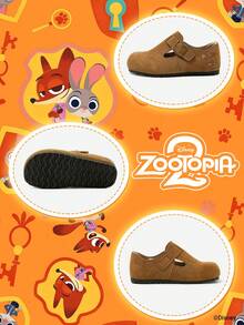 Disney 1 đôi giày bệt trẻ em phiên bản hợp tác Zootopia 2, thích hợp cho sinh hoạt hàng ngày, đi nghỉ mát, chơi thể thao và hoạt động ngoài trời, thoải mái, chống trơn trượt, thoáng khí. - Màu vàng - Xem 4