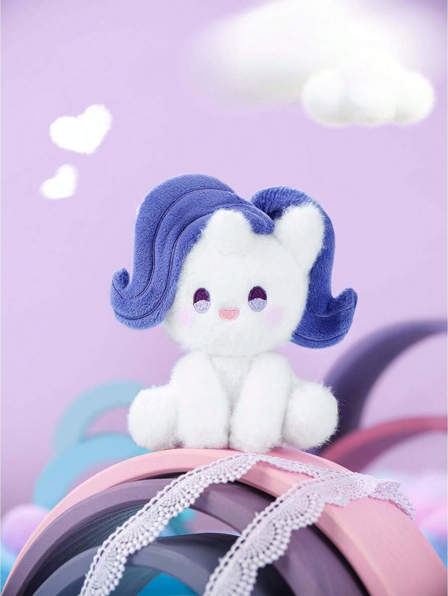 Hasbro 我的小马驹盲盒，可爱小马系列毛绒挂件，款式随机，送给女孩的可爱礼物 - 彩色 - 查看 1