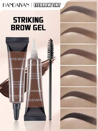  HANDAIYAN Waterproof & Smudge-Proof Eyebrow Gel, Long-Lasting & Quick-Drying Eyebrow Tint, Ideal For Halloween, Back To School, Campus Parties, Nightclubs, Beach Trips, Makeup, Suitable For Women, Suitable For Winter/Spring, Ideal As Birthday/Valentine's Day/Mother's Day Gift, Essential For Carnival Parties, Best Color Choices