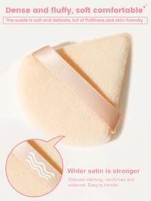 16PCS Makeup Tools Set Including:12PCS Makeup Brush Set+1pc Mini Air Cushion Powder Puffs+1pc Makeup Sponges+1pc Triangle Powder Puffs+1pc Makeup Brush Cleaning Tools - Multicolor - View 2