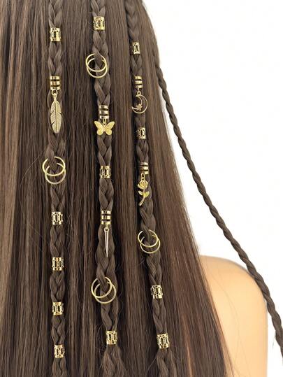 45个蝴蝶玫瑰发圈，发饰发夹发圈发绳装饰，适合女性和女孩