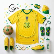 Brazil Retro Yellow Jersey 2004-05 World Cup Away - Retro Yellow (Brazil) - View 2