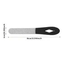2 chiếc dũa móng tay bằng thép không gỉ, dụng cụ mài móng bền bỉ, dụng cụ làm móng, phụ kiện chăm sóc móng - màu đen - Xem 7