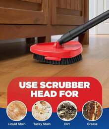 4-In-1 Mop Heads Replacements For O Cedar EasyWring 1 Tank System, Includes 1 Base | 1 Scrub Brush Head | 2 Spin Mop Heads, Full Set Mop Replace Heads For Cleaning Home, Bathroom &Amp; Kitchen - ColorA - 查看 5