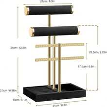 1pc 4-Tier Jewelry Storage Rack, Bracelet Display Stand, Detachable T-Shaped Organizer, Suitable For Storing Bracelets, Necklaces, Earrings, Rings, Unique Gift For Women, Mother's Day, Thanksgiving, Christmas - Multicolor - View 8