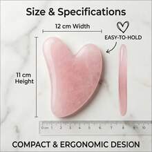 1 PCS Gua Sha Facial Tool,Facial Gua Sha Scraper,For Face Eye Neck Anti-Aging Slimming & Firming,Gua Sha Facial Tools,Heart Shape Resin Massage Tool For Face & Neck, Ergonomic Jawline Sculpting Board, Home Spa Beauty Tools, Travel Essential For Daily Skin Care Routine - Pink - View 8