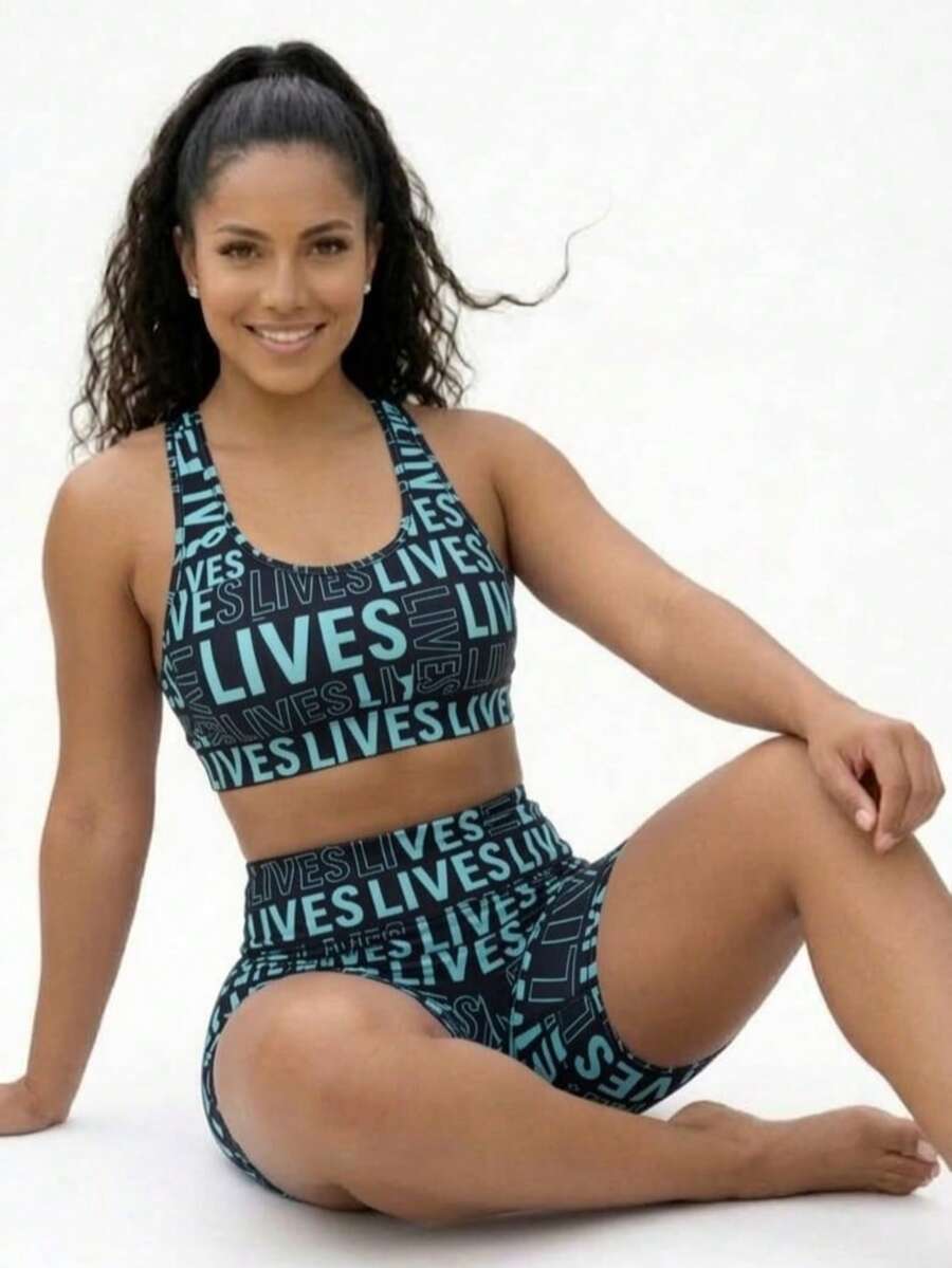 Premium Fitness Gym Set Lives Zero Transparency - 綠松石 - 查看 1