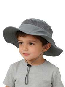 男士夏季遮阳帽，防紫外线，透气镂空遮阳帽，渔夫帽 - 彩色 - 查看 6