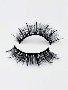 MKHLINA Wet Look Manga Lashes,Handmade Faux Mink Luxury False Eyelashes,Fluffy Wispy And Soft Fake Lashes Reusable,Makeup Extensions For Beginners-Friendly Strip Lashes - Black - View 14