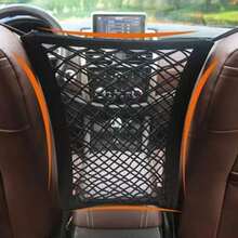 Red de almacenamiento para respaldo de asiento de coche universal, organizador de red lateral para asiento de coche - A - Ver 12