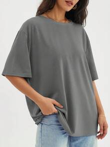 Women's 3-Pack Plus Size Short Sleeve T-Shirts, Summer Loose Tops, Fashion Basic Tees, Comfortable For Casual Vacation & Fitness Wear - Nhiều màu - Xem 7