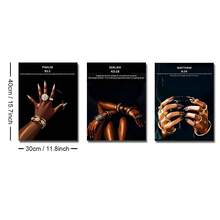 1/3pcs Set Unframed Bible Verse Scripture Canvas Poster African Woman Christian Quote Urban Wall Art Print Luxury Art Painting For Apartment,Living Room,Bedroom,Modern Home Decoration - A - View 15