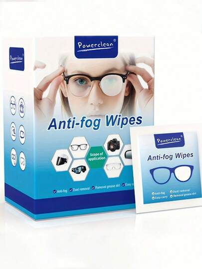 100pcs Anti-Fog Lens Wipes, Disposable Glasses Cloths, Quick-Drying Lens Wipes, Suitable For Swimming/Ski Goggles, Camera/Phone/Computer Screens/Bulb Cleaning, Suitable For Home/Travel, Convenient Single Packaging