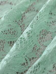 Áo khoác blazer lưới nhẹ màu xanh bạc hà cho nữ, kiểu dáng thường ngày, tay ngắn, thích hợp mặc công sở, size nhỏ, mùa xuân. - Màu xanh Bạc hà - Xem 6