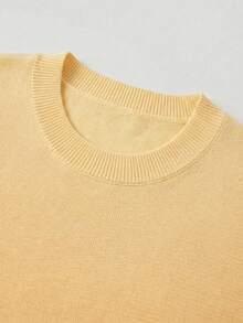 Áo dệt kim tối giản thanh lịch dành cho nữ, kiểu dáng giản dị nhưng sang trọng, thích hợp cho mùa xuân/hè. - mai sâu - Xem 10