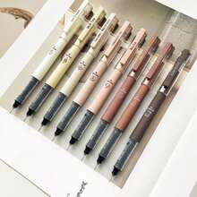 咖啡主题速干液体墨水凝胶笔，不晕染软触笔，适用于记笔记、绘画、学校办公用品 - A - 查看 1