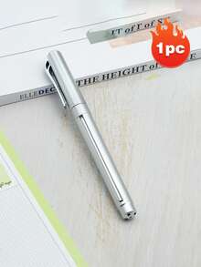 Interessanter selbstständiger Schiebetintenstift - kreatives, einzigartiges Büro- und Prüfungsschreibwerkzeug, mit einziehbarem Kugelschreiber und einziehbarem Memo-Stift, geeignet für versteckte Notizbücher, 0,7 mm Feinspitze, Blautinte-Nachfüllung, Metallklipp-Stift, mit abnehmbarem Papier, kann zum Kopieren von Lernnotizen verwendet werden - A - Übersicht 11